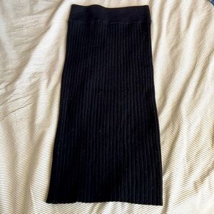 Wilfred ribbed wool stretchy pencil skirt